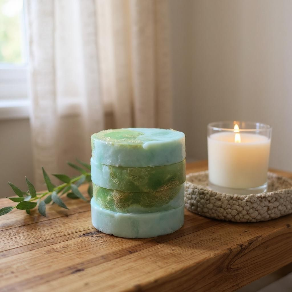 Basil Sage Loofah Soap