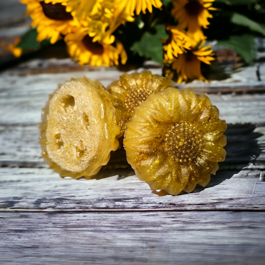 Sunflower Loofah Soap