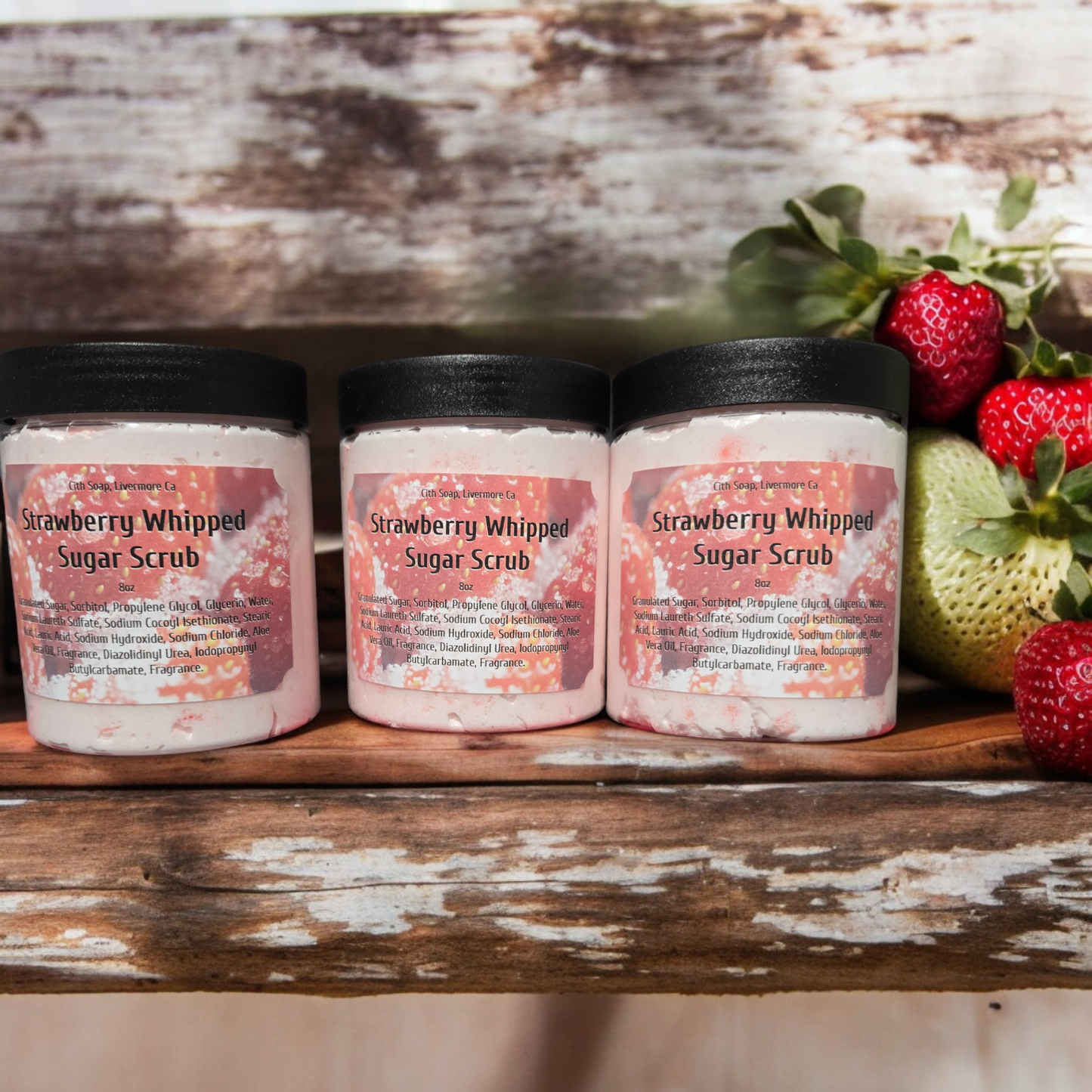 Strawberry Whipped Sugar Scrub