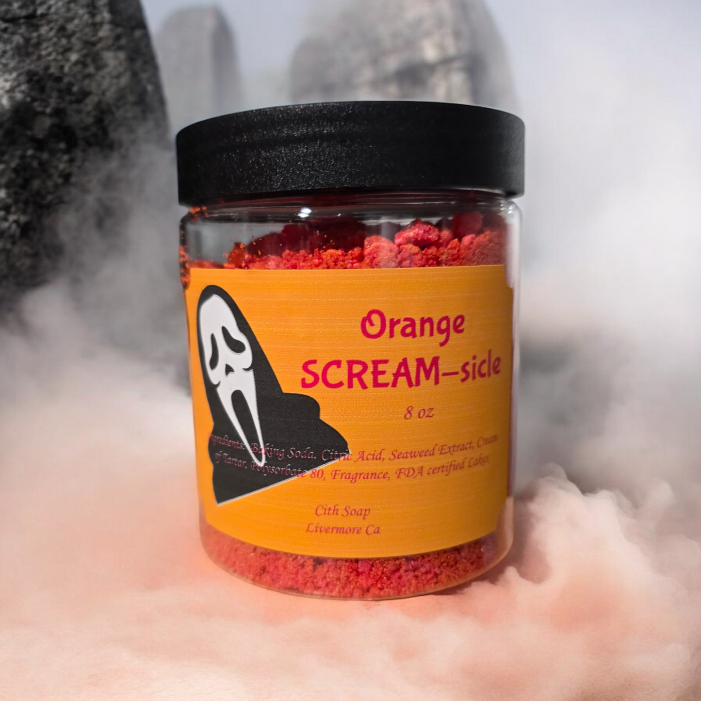 Orange SCREAM-sicle Bath Powder