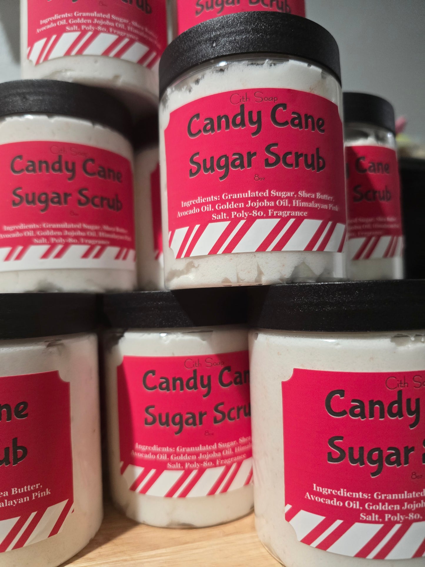 Candy Cane Sugar Scrub