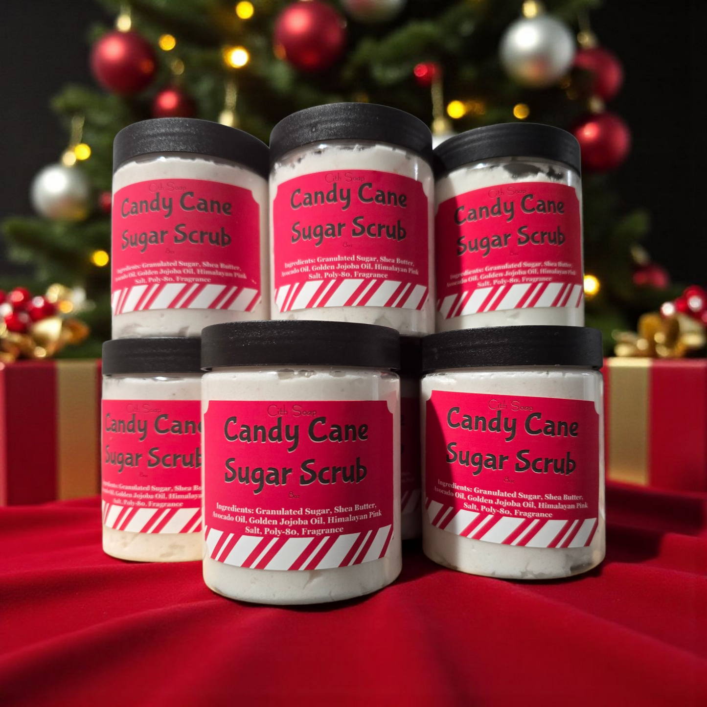 Candy Cane Sugar Scrub