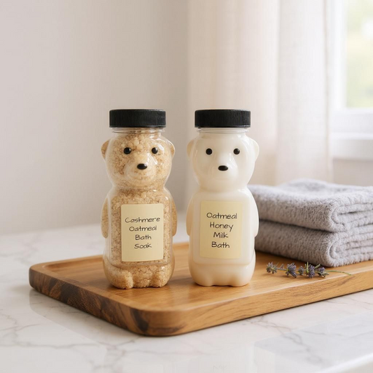 Oatmeal Honey Bear bath duo