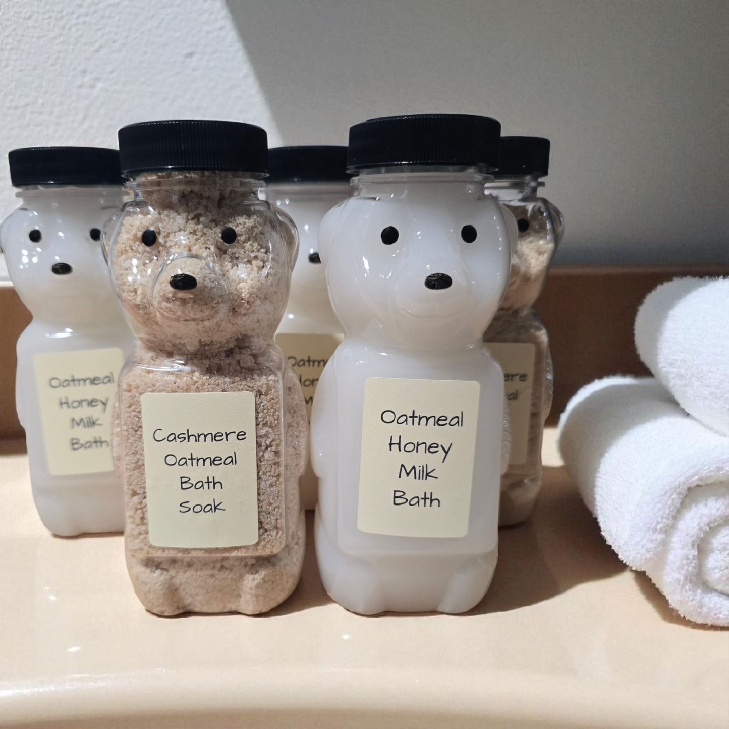 Oatmeal Honey Bear bath duo